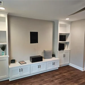 Built in basement storage solution from Branch Home Improvement in Apex NC.