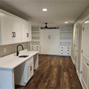 Basement suite finished by Branch Home Improvement in Holly Springs.