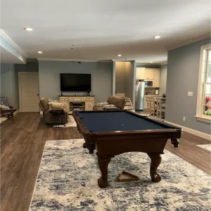 Basement finished by Branch Home Improvement in Cary NC.