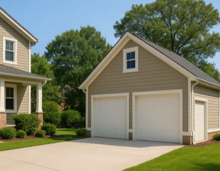 detatched 2 car garage