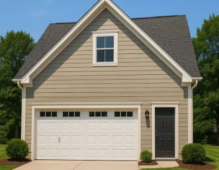 garage with living space above
