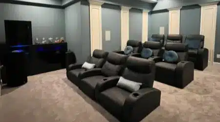Luxury basement remodeling